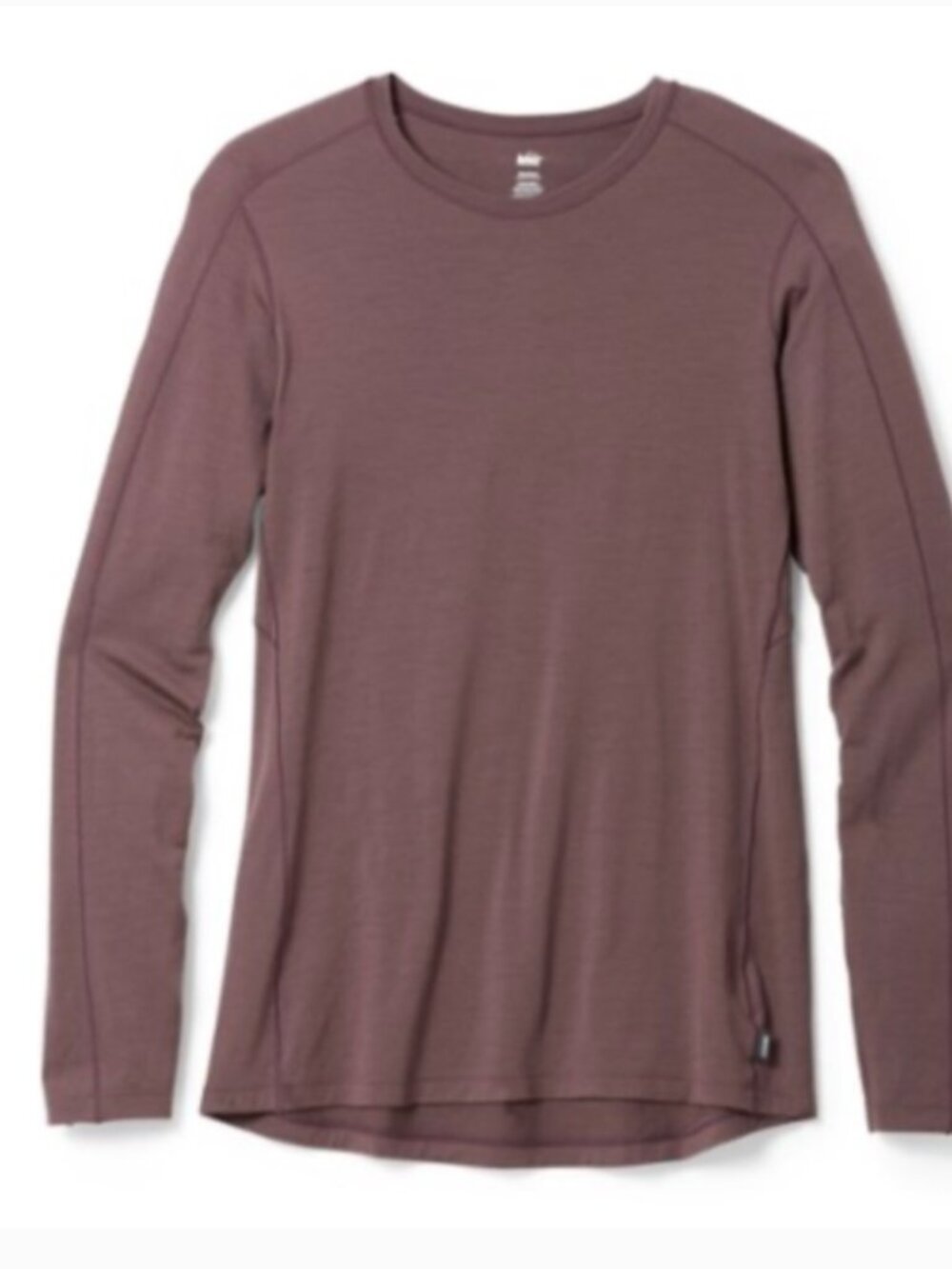 REI 100% Merino Wool 185 Long Sleeve Women's Base Layer Top Small Rust